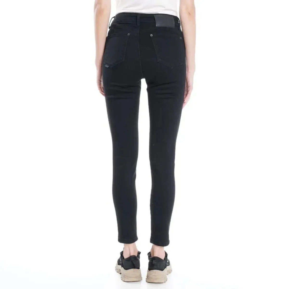 ELLUS - Jeans Ellus Mujer Kylie Negro Tiro Ultra Alto