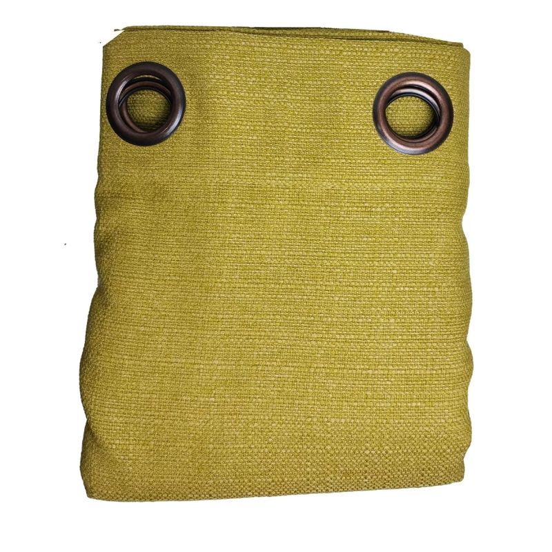 GENERICO - Set Cortinas Hogar 2 Paños 140x220 Cm Tela Lino Color Verde