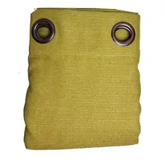 GENERICO - Set Cortinas Hogar 2 Paños 140x220 Cm Tela Lino Color Verde