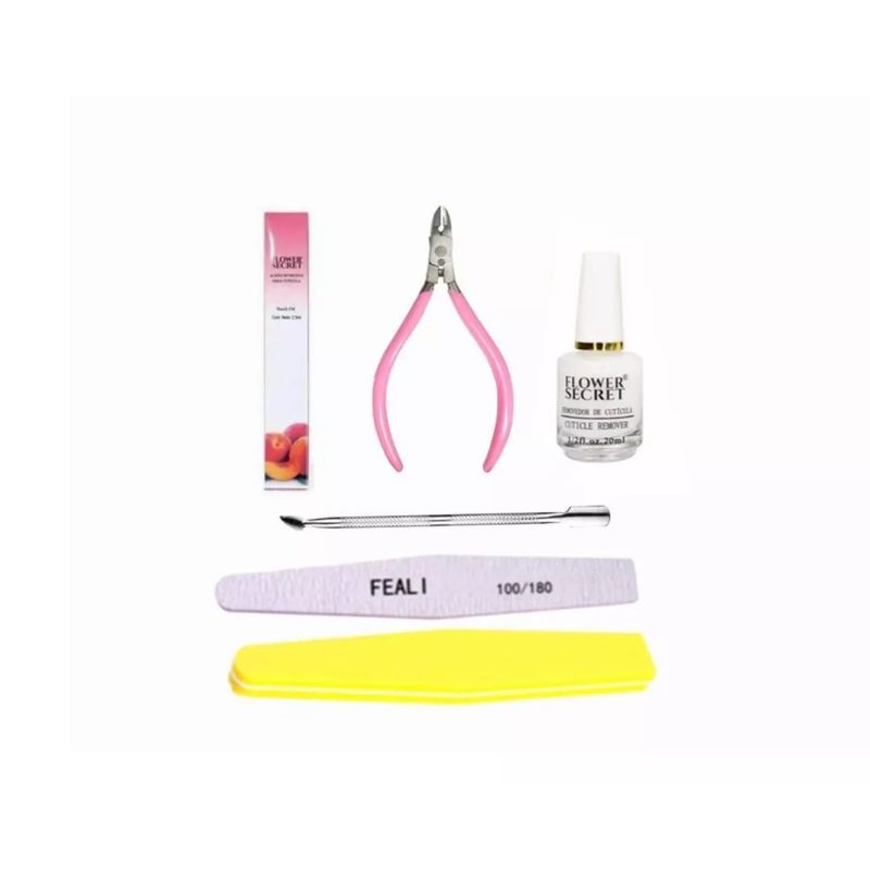 GENERICO - Kit Removedor Repujador Y Aceite Cuticula 03