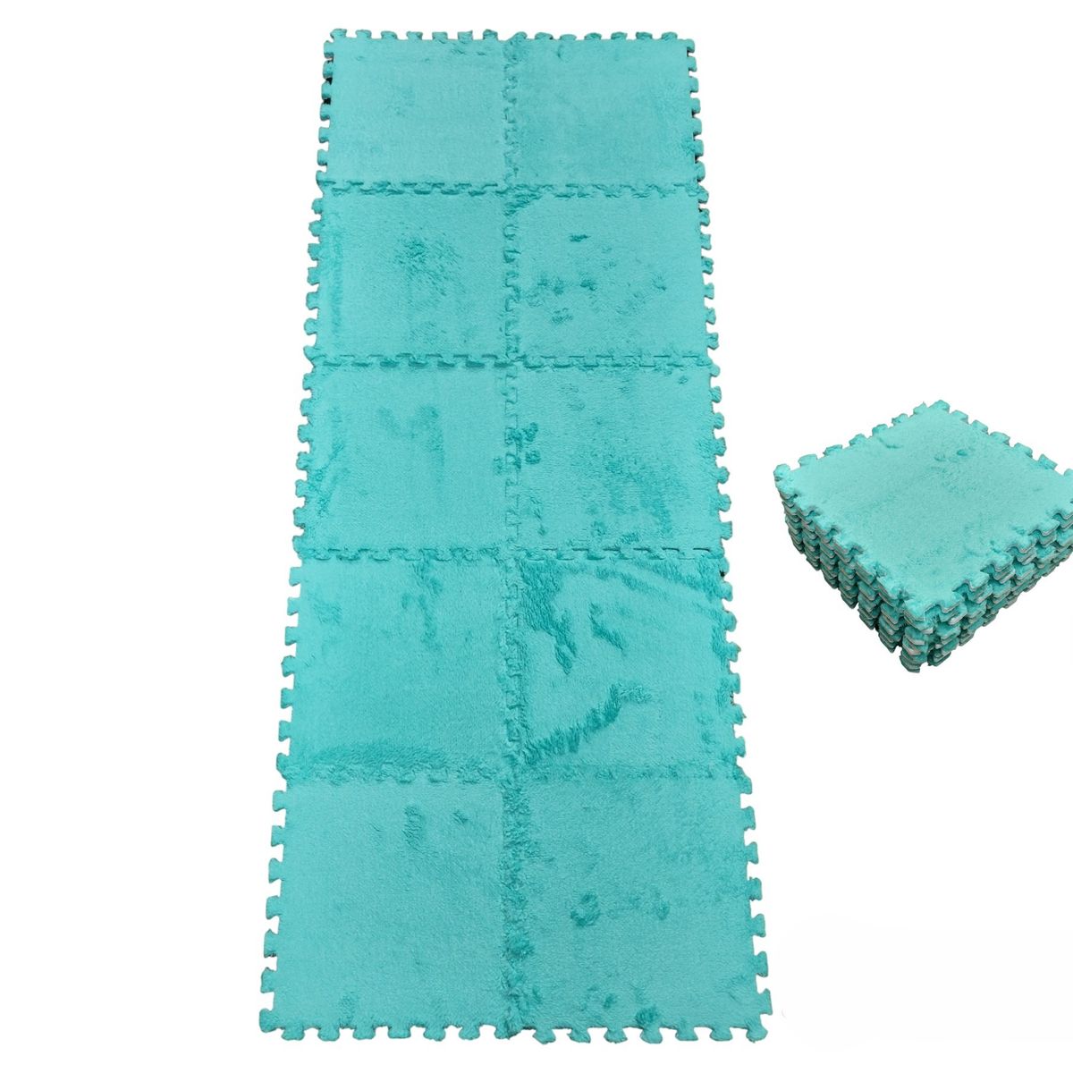 GENERICO - Pack Alfombra con Goma Eva Rompecabezas Didactica - Calipso