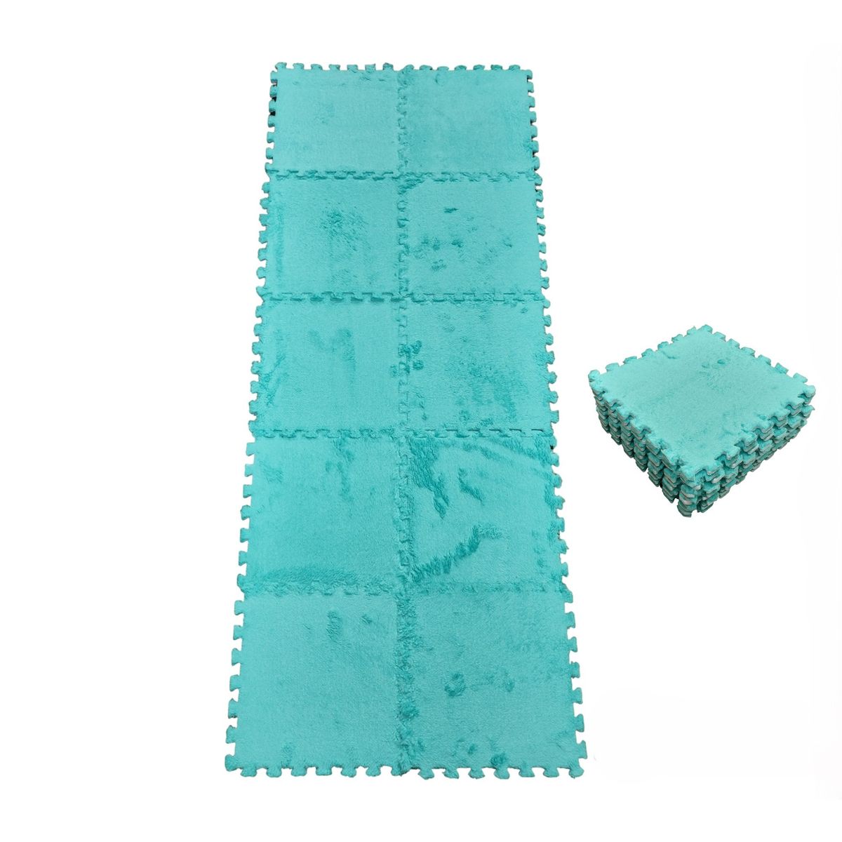 GENERICO - Pack Alfombra con Goma Eva Rompecabezas Didactica - Calipso