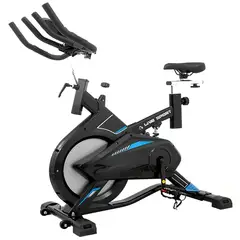 LIVE SPORT - BICICLETA SPINNING GRIS-AZUL YB-9800
