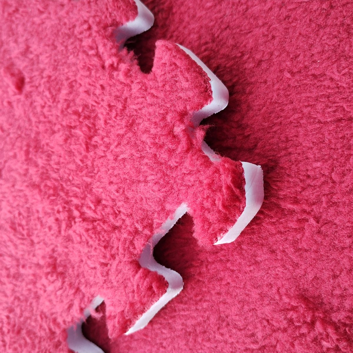 GENERICO - Pack Alfombra con Goma Eva Rompecabezas Didactica - Burdeo