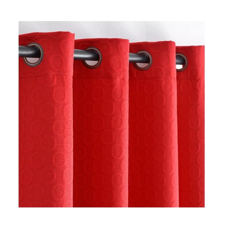GENERICO - Cortinas Hogar Telas Brocato 2 Panos 140x220 Cm