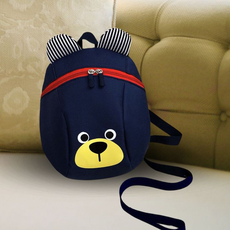 SANTU HOME & DECO - Mochila con Arnés Seguridad Anti Perdida Niños Azul Oscuro