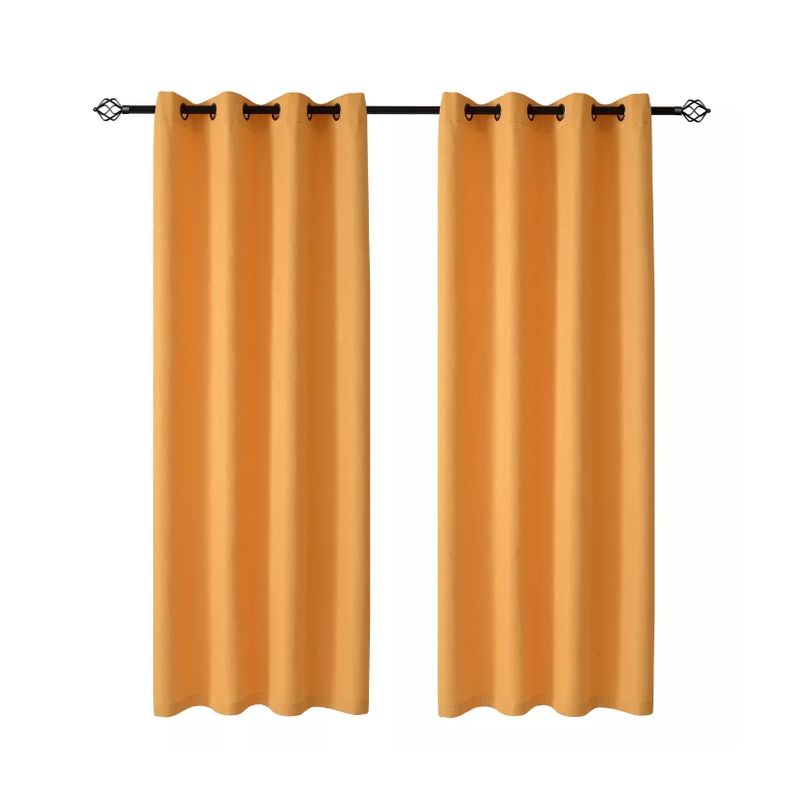 GENERICO - Cortinas Hogar Telas Brocato 2 Panos 140x220 Cm
