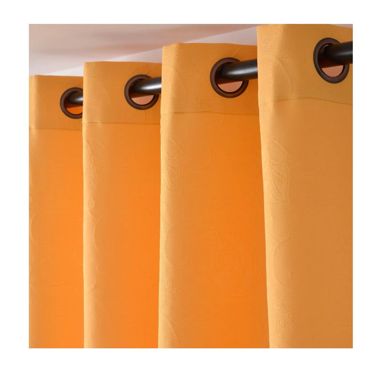 GENERICO - Cortinas Hogar Telas Brocato 2 Panos 140x220 Cm