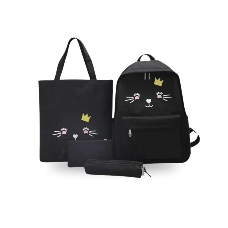 SANTU HOME & DECO - Juego de Mochilas Diseño de Gato