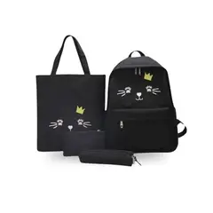 SANTU HOME & DECO - Juego de Mochilas Diseño de Gato