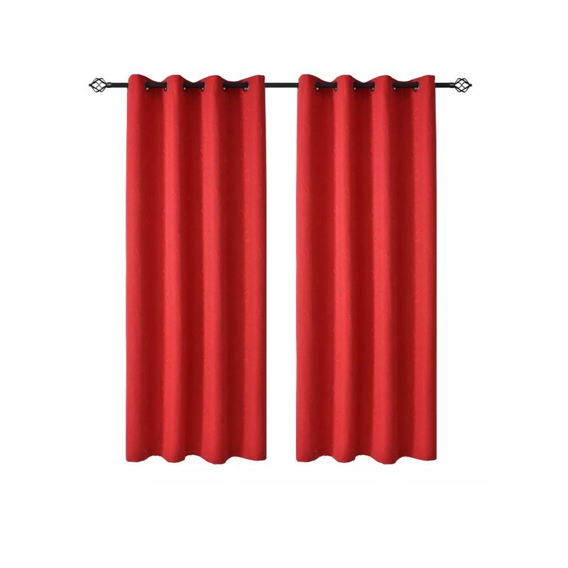 GENERICO - Cortinas Hogar Telas Brocato 2 Panos 140x220 Cm
