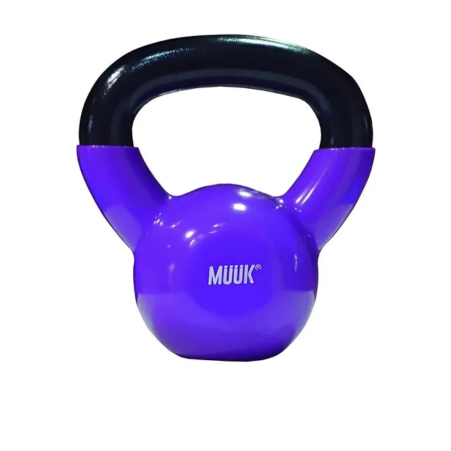 MUUK - Pesa Rusa 4 KG MUUK morado de fierro cubierta PVC