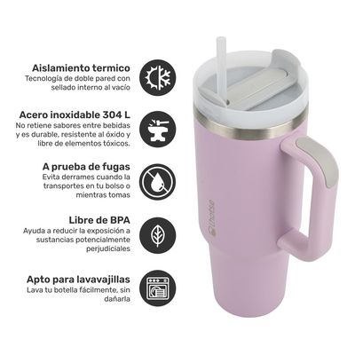 Imagen 2 del producto Vaso Térmico Tumbler 1180ml Lila