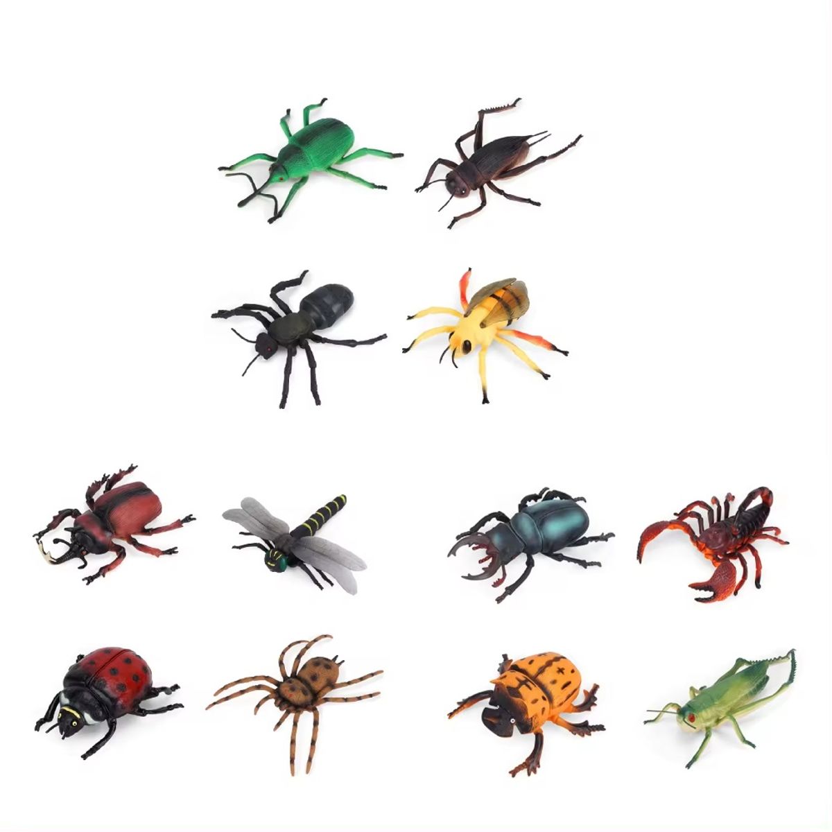SPACEZAT - Set de 12 Insectos Grandes de Juguete