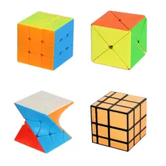 SPACEZAT - Pack 4 Cubos Rubik Tipo De Qiyi
