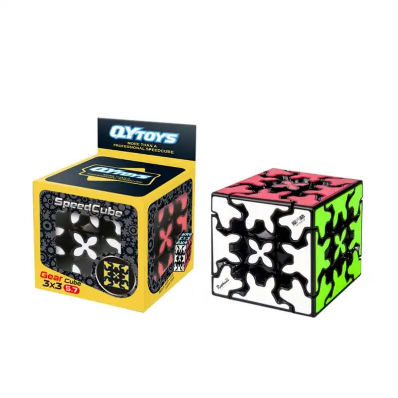 SPACEZAT - Cubo Rubik Qiyi Gear Engranajes Uso Profesional Lubricado