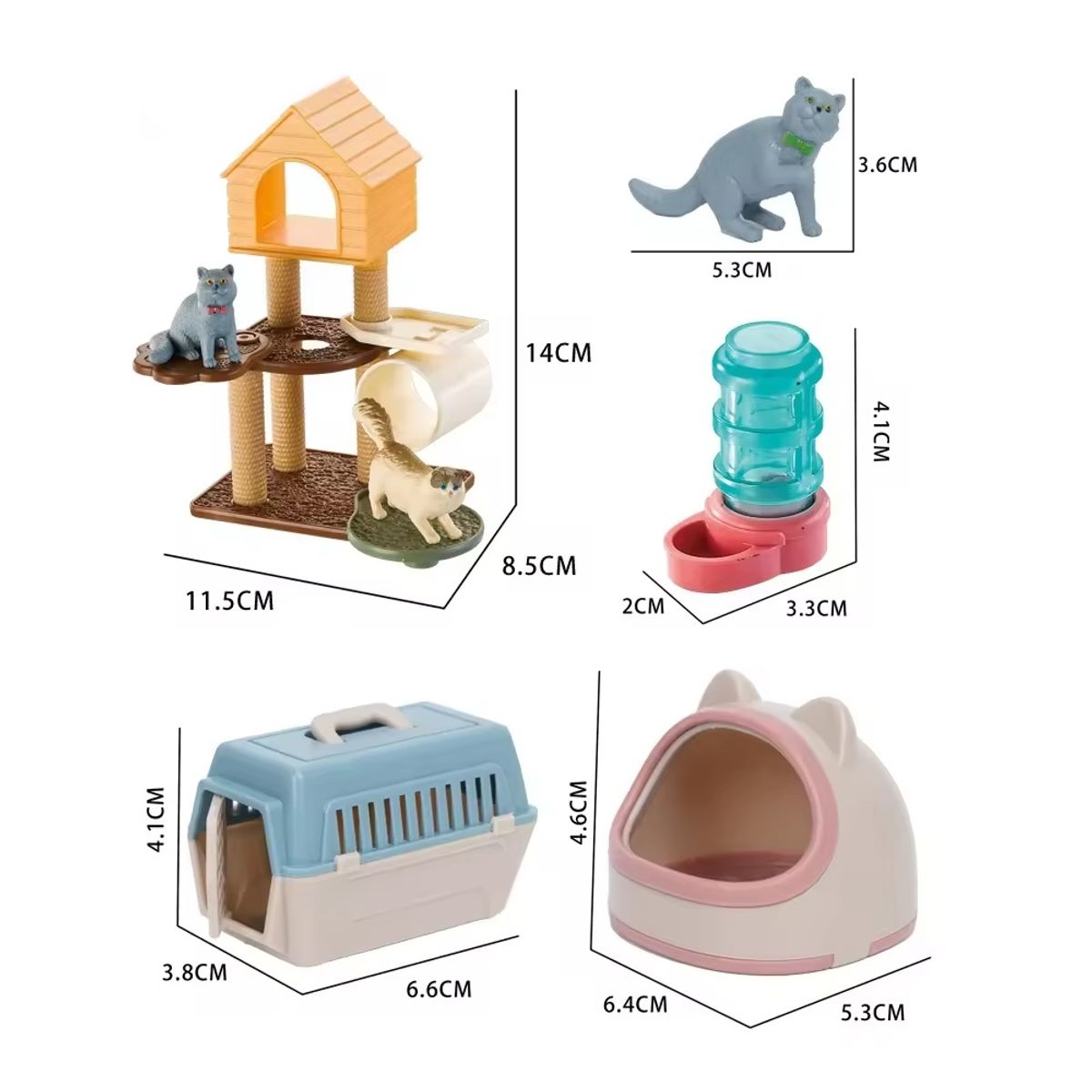 SPACEZAT - Aventura Gatuna Set de Juego con Rascadores y Accesorios