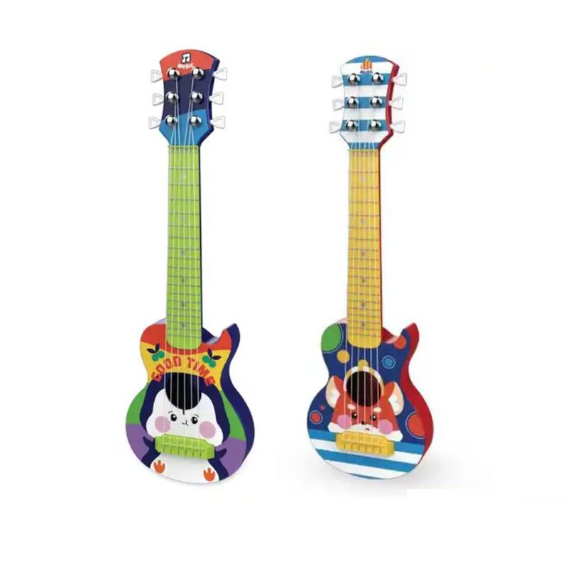 SPACEZAT - Guitarra Musical 6 cuerdas Multicolor Juguete Didáctico