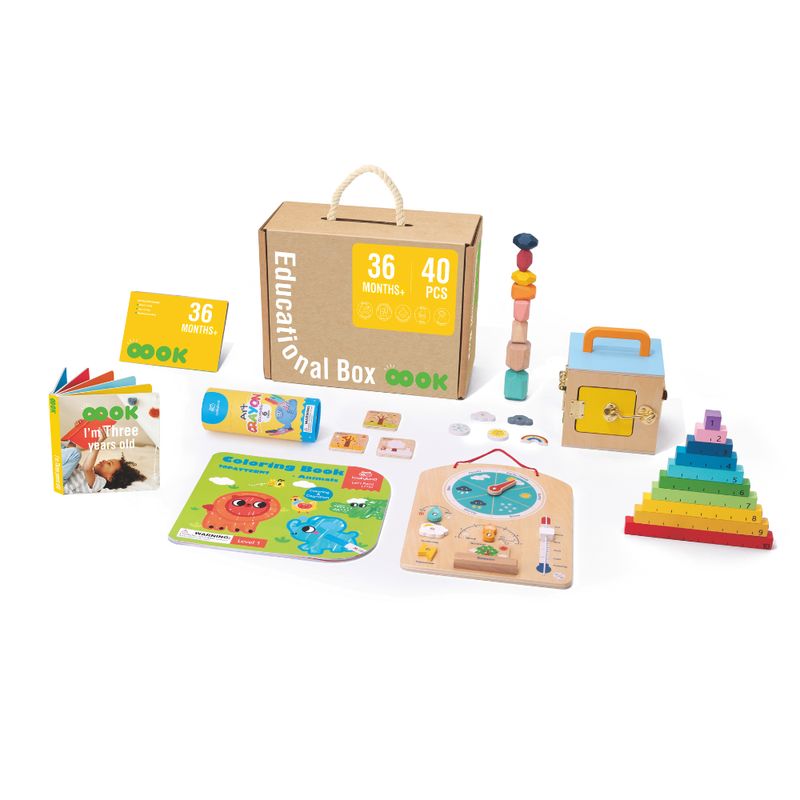 SPACEZAT - Set de Juguetes Estimulación Temprana +36m 40 Piezas