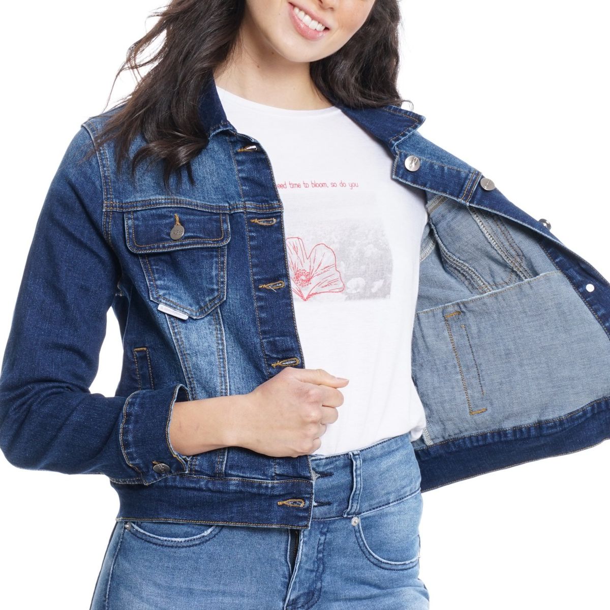 IL GIOCO - CHAQUETA MUJER  DENIM SLIM  IL GIOCO IF041901