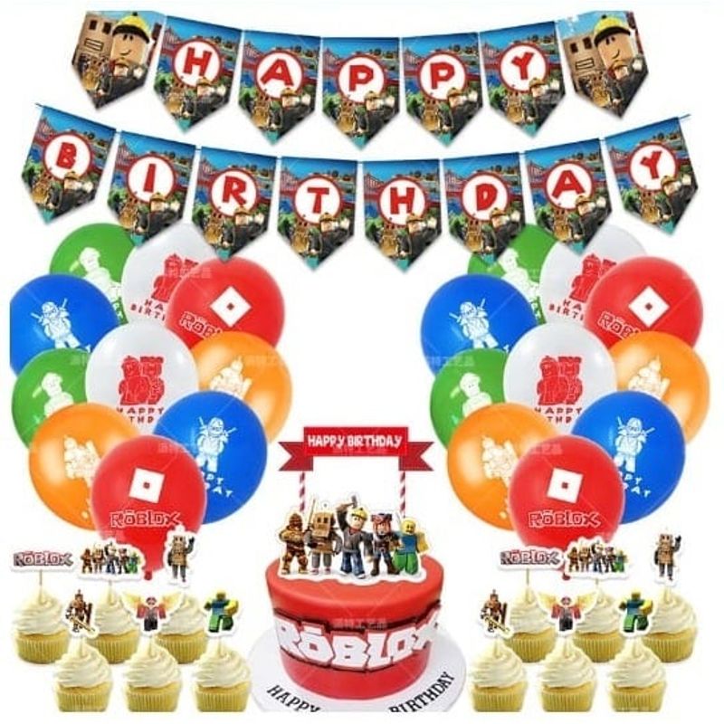 GENERICO - Set Cumpleaños Roblox Globifiesta