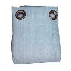 GENERICO - Set Cortinas Hogar 2 Paños 140x220 Cm Tela Lino Color Celeste