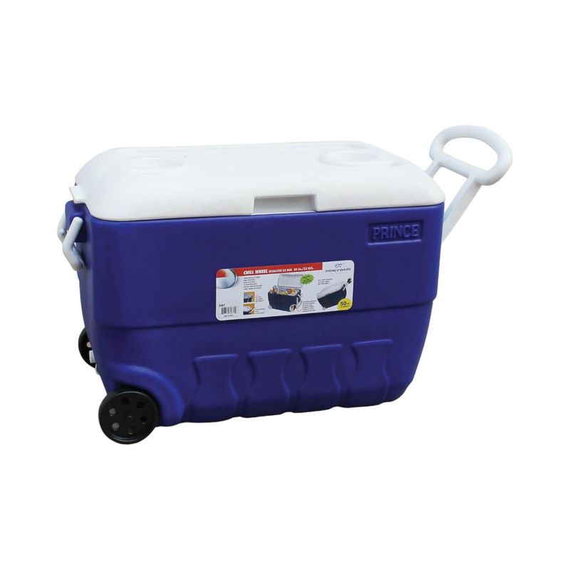 PRINCEWARE - Cooler Roller Con Ruedas New Glacier 50 Litros Princeware