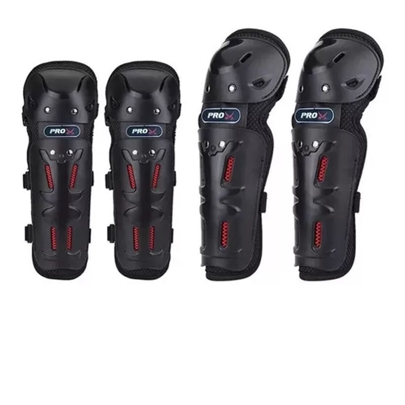 GENERICO - Protecciones Rodilleras Y Coderas Mottoracing Moto  Bici