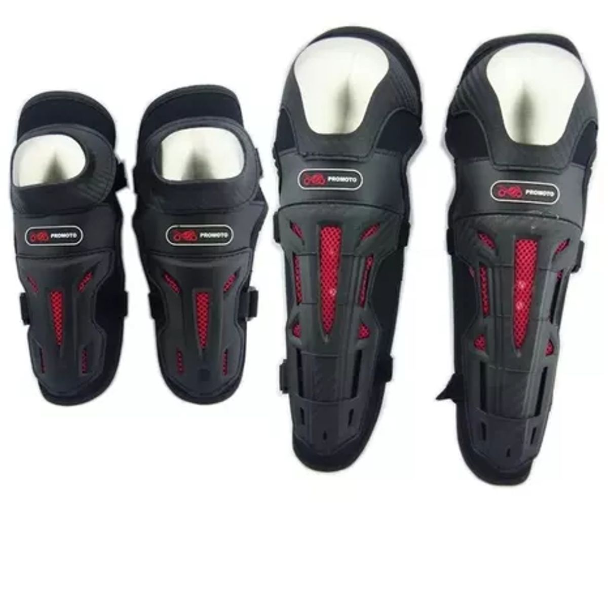 GENERICO - Protecciones Rodilleras Y Coderas Mottoracing Moto  Bici