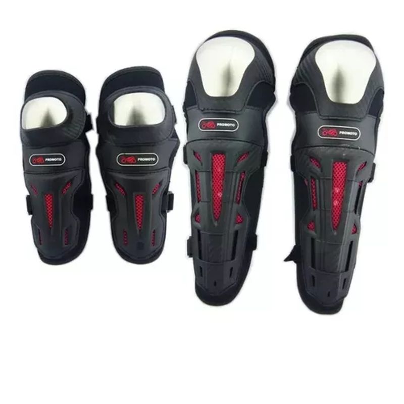 GENERICO - Protecciones Rodilleras Y Coderas Mottoracing Moto  Bici