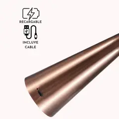 SANTU HOME & DECO - Lámpara Led de Mesa Recargable Oro Rosa