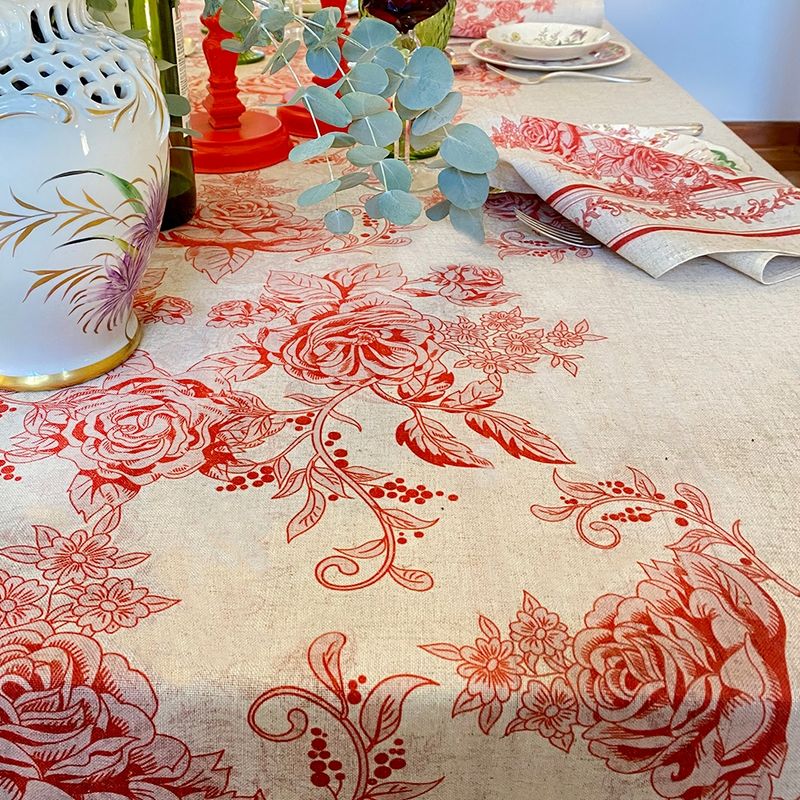 TUYO PRINT - Mantel Toile Rojo - 180 x 300 cm - Tuyo Print