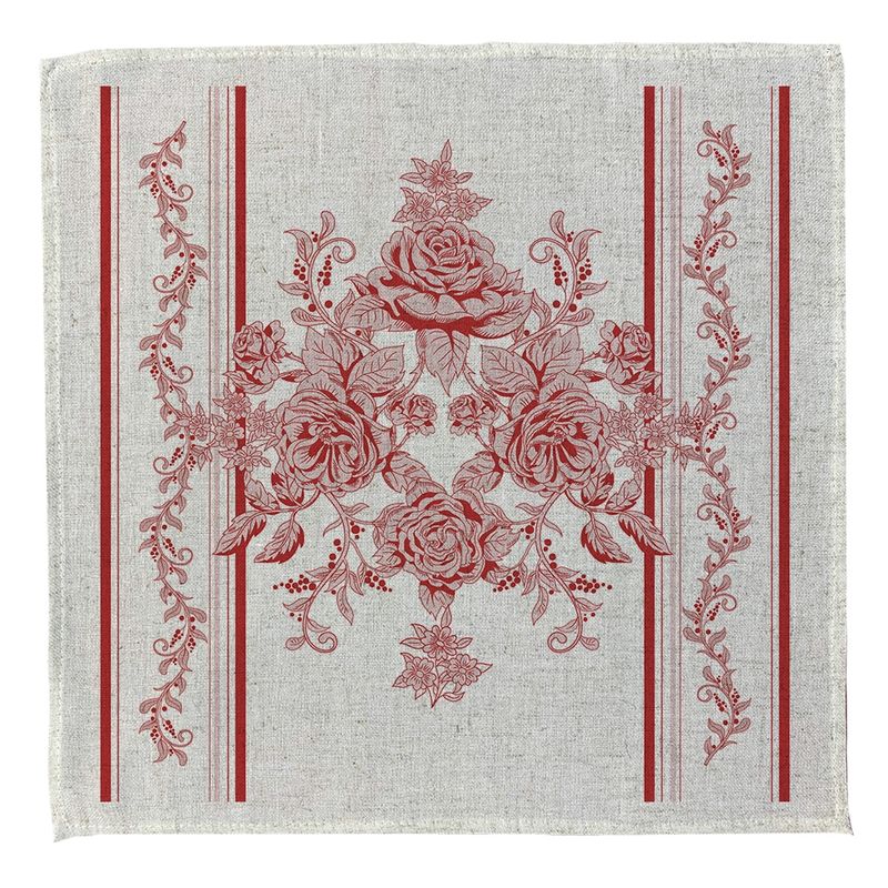 TUYO PRINT - Set 4 Servilletas Toile Rojo - Tuyo Print