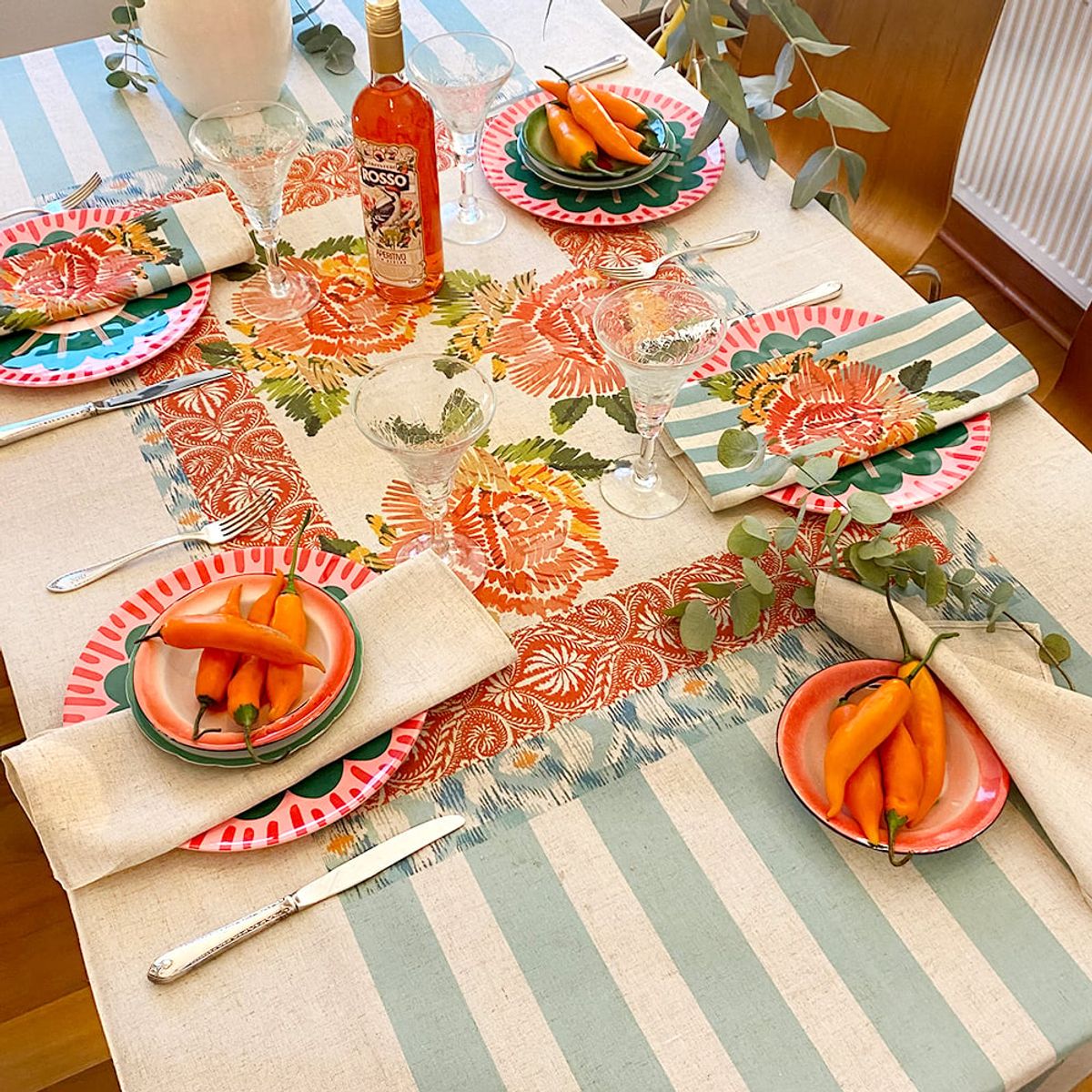 TUYO PRINT - Mantel Luisa - 180 x 350 cm - Tuyo Print