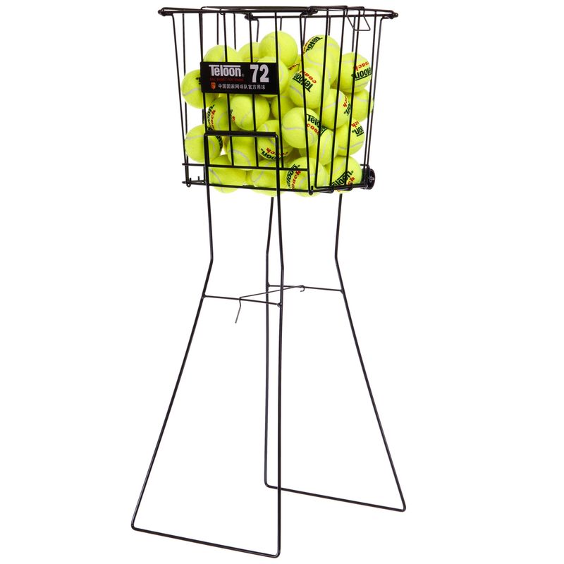 TELOON - Canasto Para 72 Pelotas De Tenis O Padel Con Ruedas Teloon