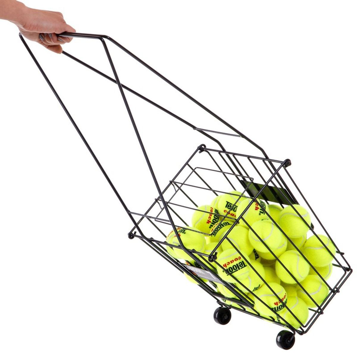TELOON - Canasto Para 72 Pelotas De Tenis O Padel Con Ruedas Teloon