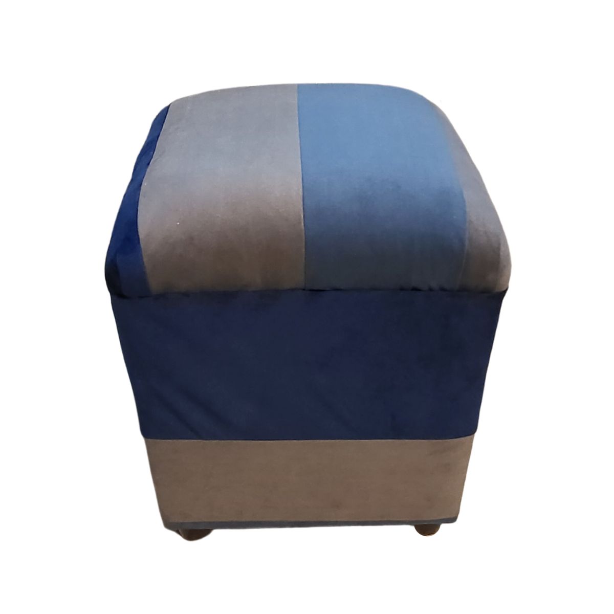 GENERICO - Pouf Bicolor Felpa 35x35x42  Muebles Rimar