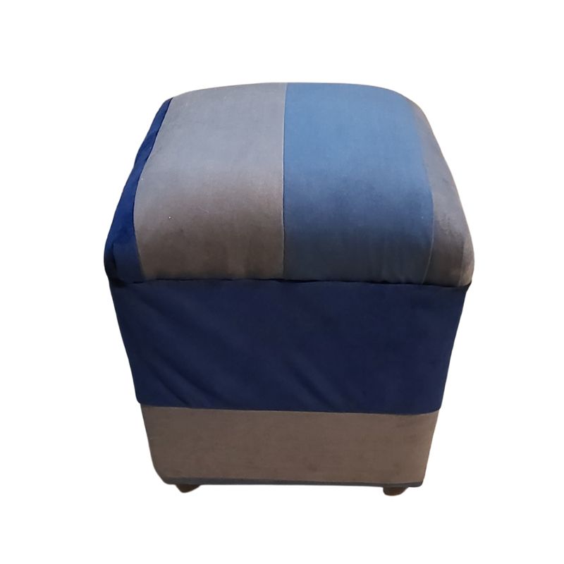 GENERICO - Pouf Bicolor Felpa 35x35x42  Muebles Rimar