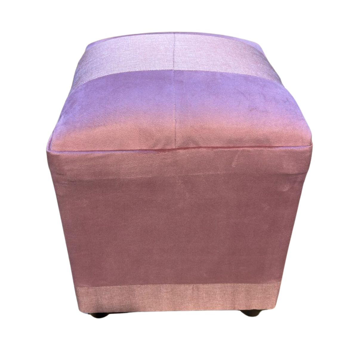 GENERICO - Pouf Palo Rosa Bicolor 35x35x42 Muebles Rimar