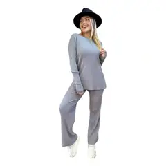 LIKE SHOP - Conjunto 2 Piezas Mujer Tejido Soft. Jersey + Pantalón 3005