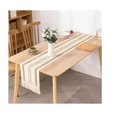 GENERICO - Camino De Mesa Algodon Yute Etnico Mantel De Centro 180x30cm