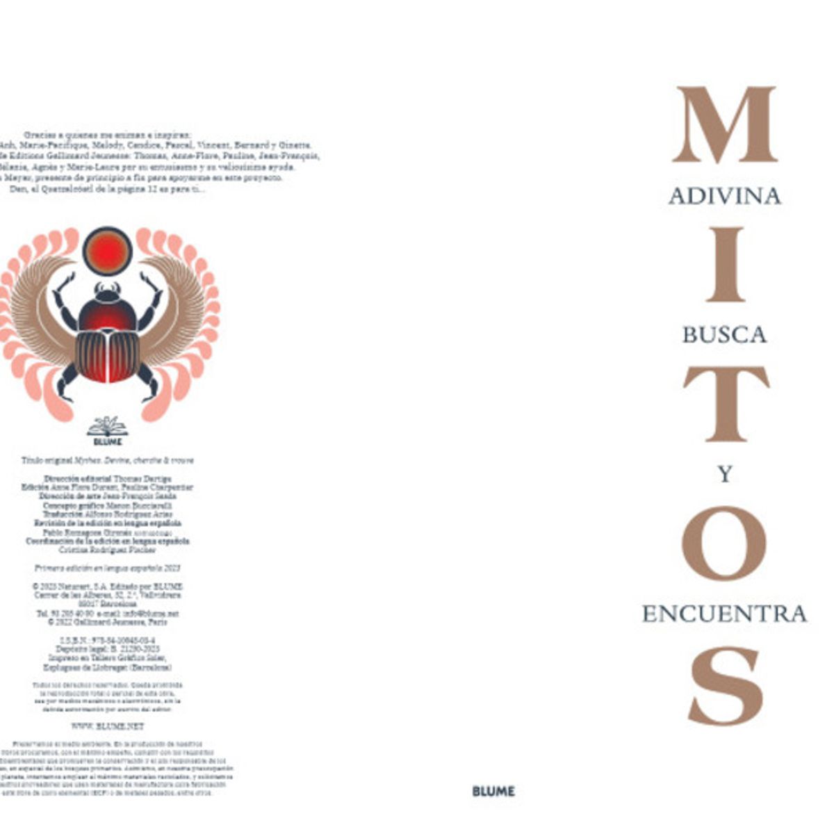 BLUME - Mitos. Adivina, Busca Y Encuentra