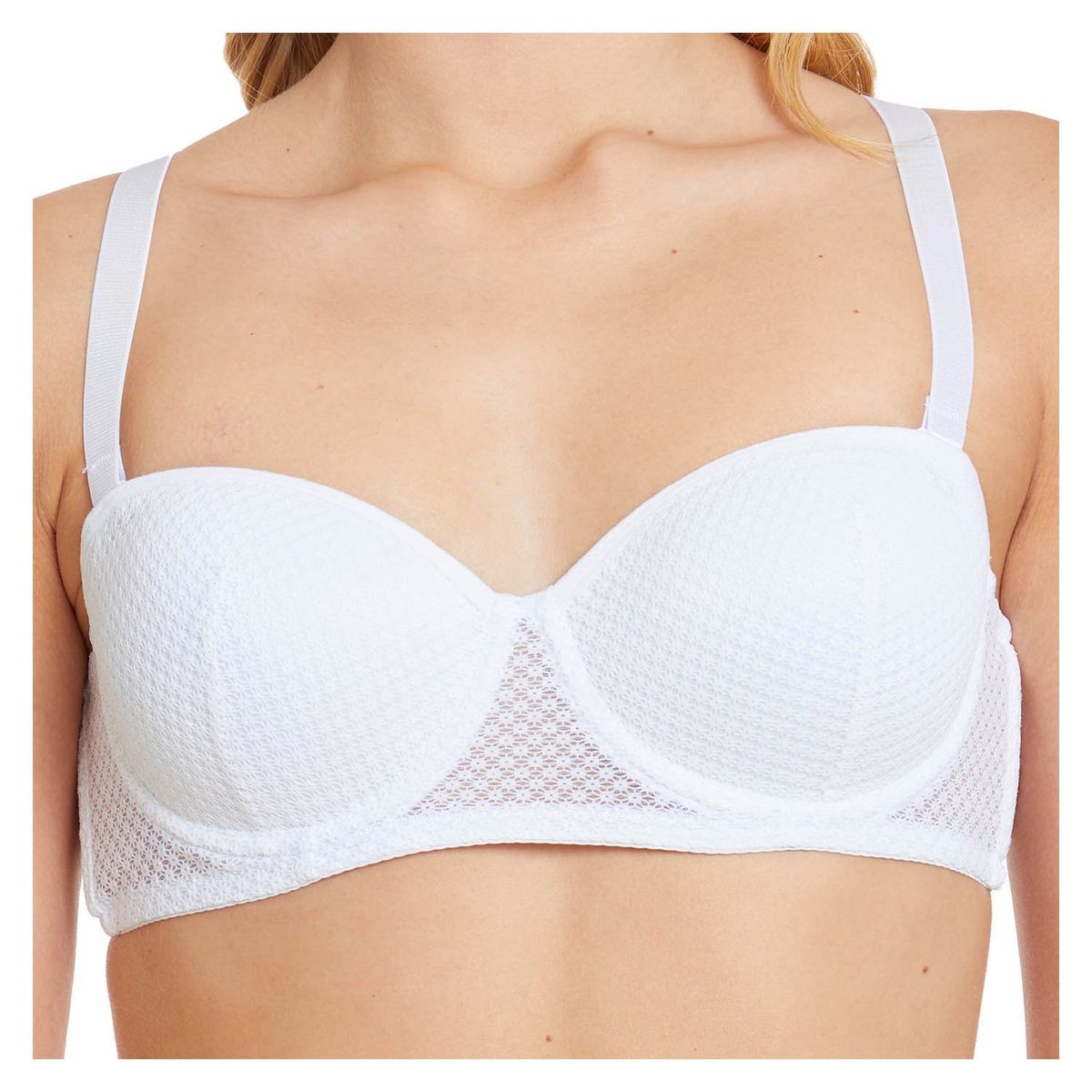 FASHION'S PARK - Sostén Copa Soft Strapless Blanco Fashion's Park