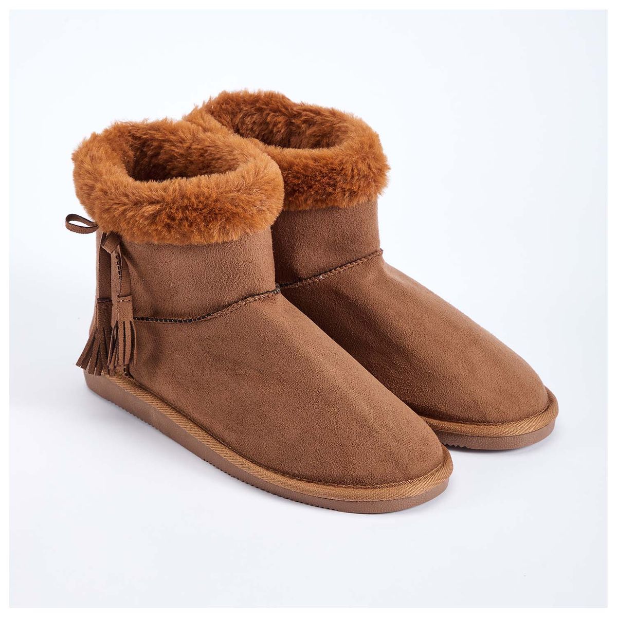 FASHION'S PARK - Pantufla Mujer Bota Blast Café Oscuro Fashion's Park