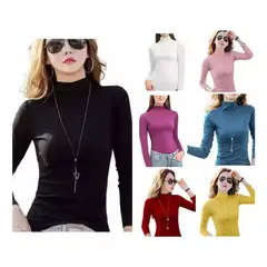 EVERSO - Pack 3 Camiseta Beatle Bambu Liso Mujer Sin Polar