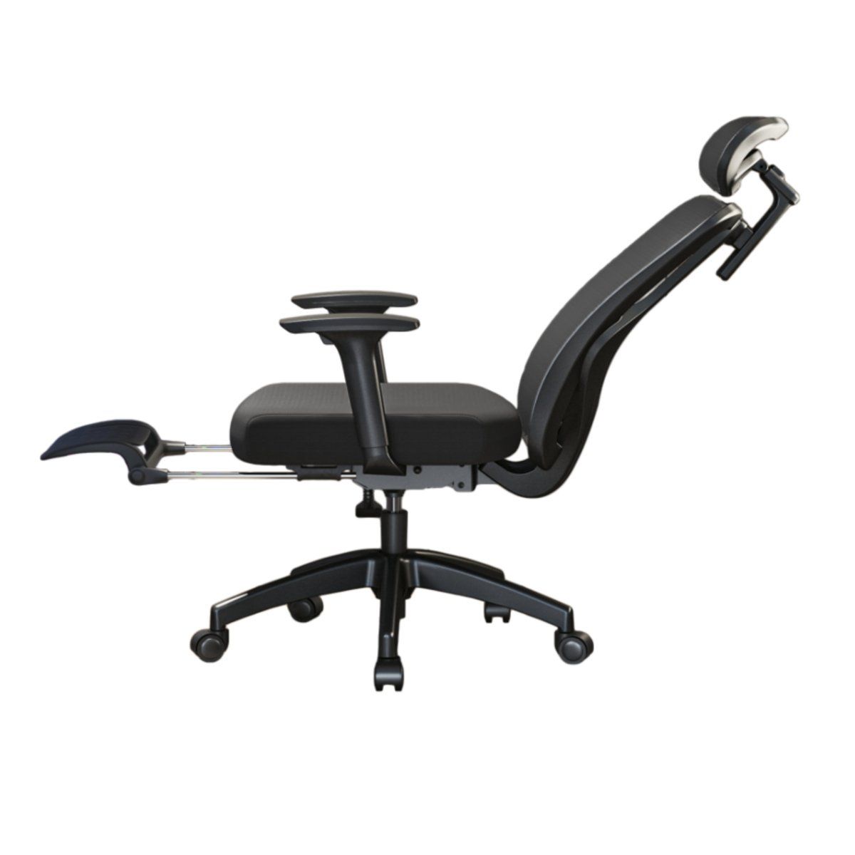 LUBABYCAS - Silla de Escritorio W205 Con Apoya Pies Negra LuBabycas