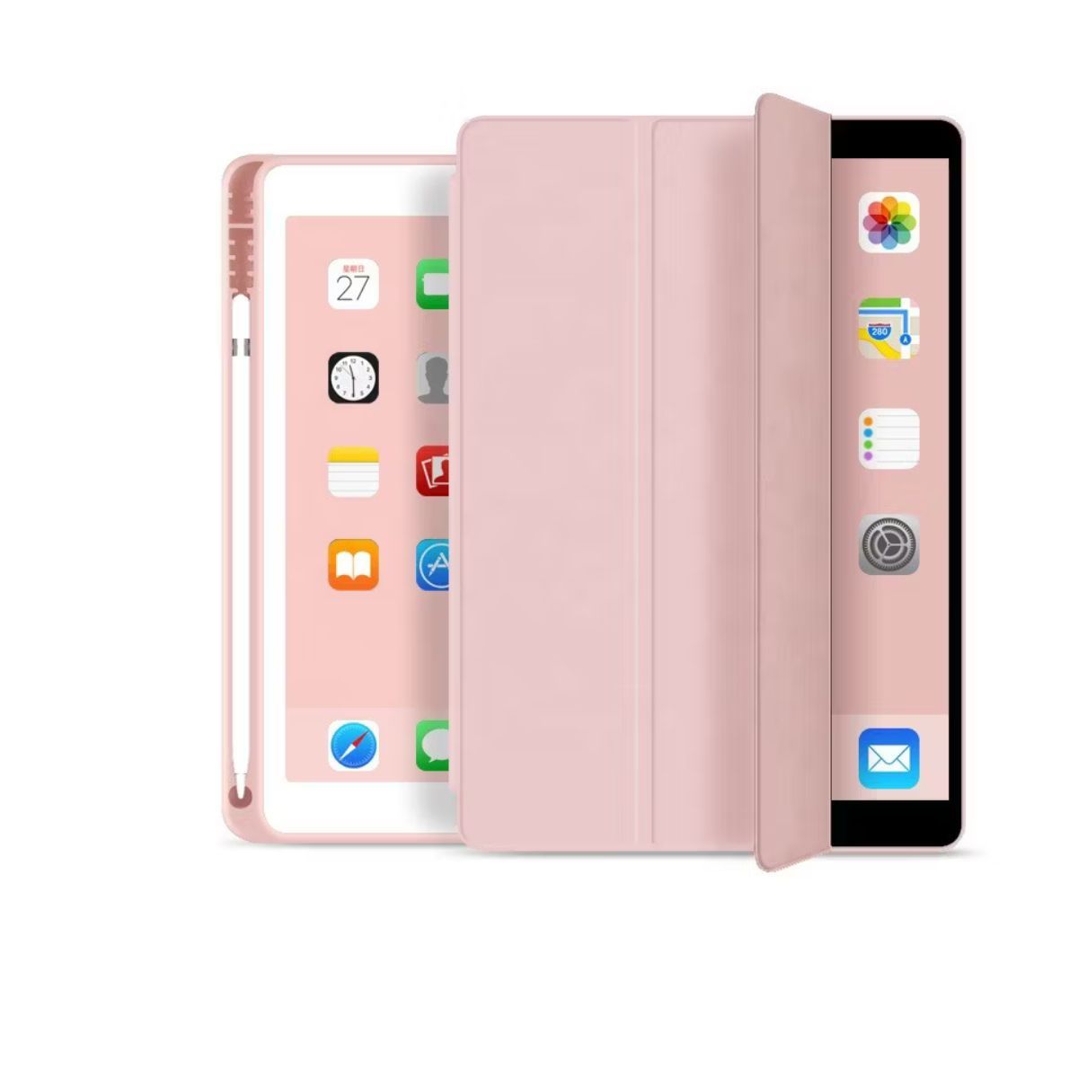 GENERICO - Funda para iPad 10,2 Rosada