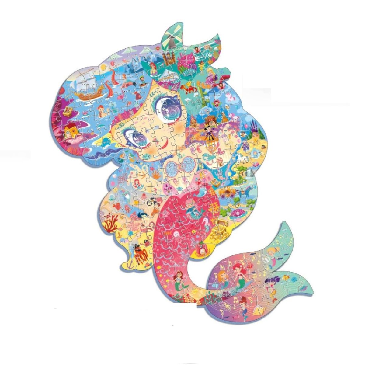 SPACEZAT - Puzzle Sirenas con Forma 128 piezas