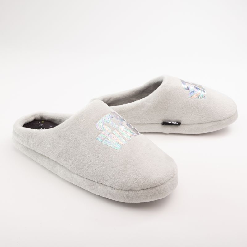 STAR WARS - Pantufla Mujer Logo Gris Star Wars