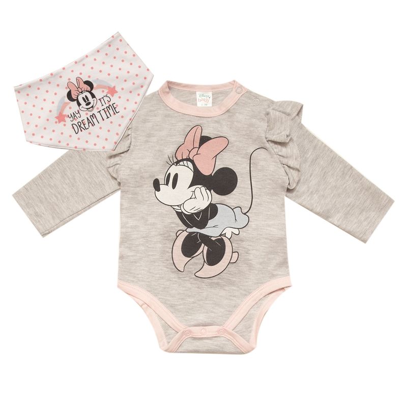 DISNEY - Set Bebe Minnie Sentada Gris Disney